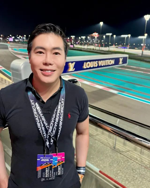 Luke Lee at the Abu Dhabi Grand Prix, Yas Marina Circuit